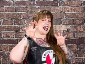 Louisville Roller Derby Skater SlingHer Kyle