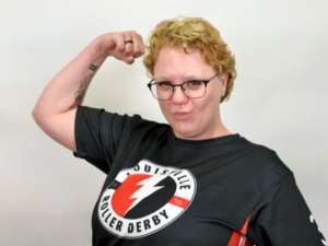 Louisville Roller Derby Skater LexAPro #38 (she/they)