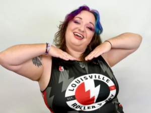 Louisville Roller Derby Skater Tiny Timbers